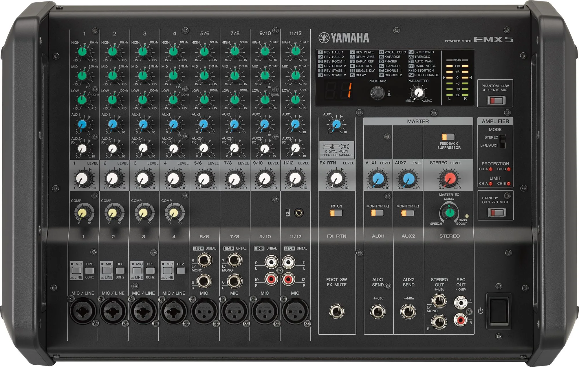 YAMAHA EMX5 POWER MIXER 830W มิกเซอร์