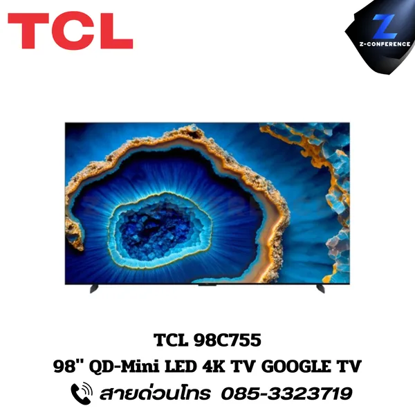 TCL 98C755 98" QD-MINI LED 4K TV GOOGLE TV Smart TV ledtv