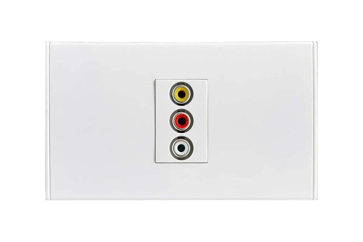 Thai-Conference LT-RVS เต้ารับสัญญาณติดผนัง RCA Video Audio ST