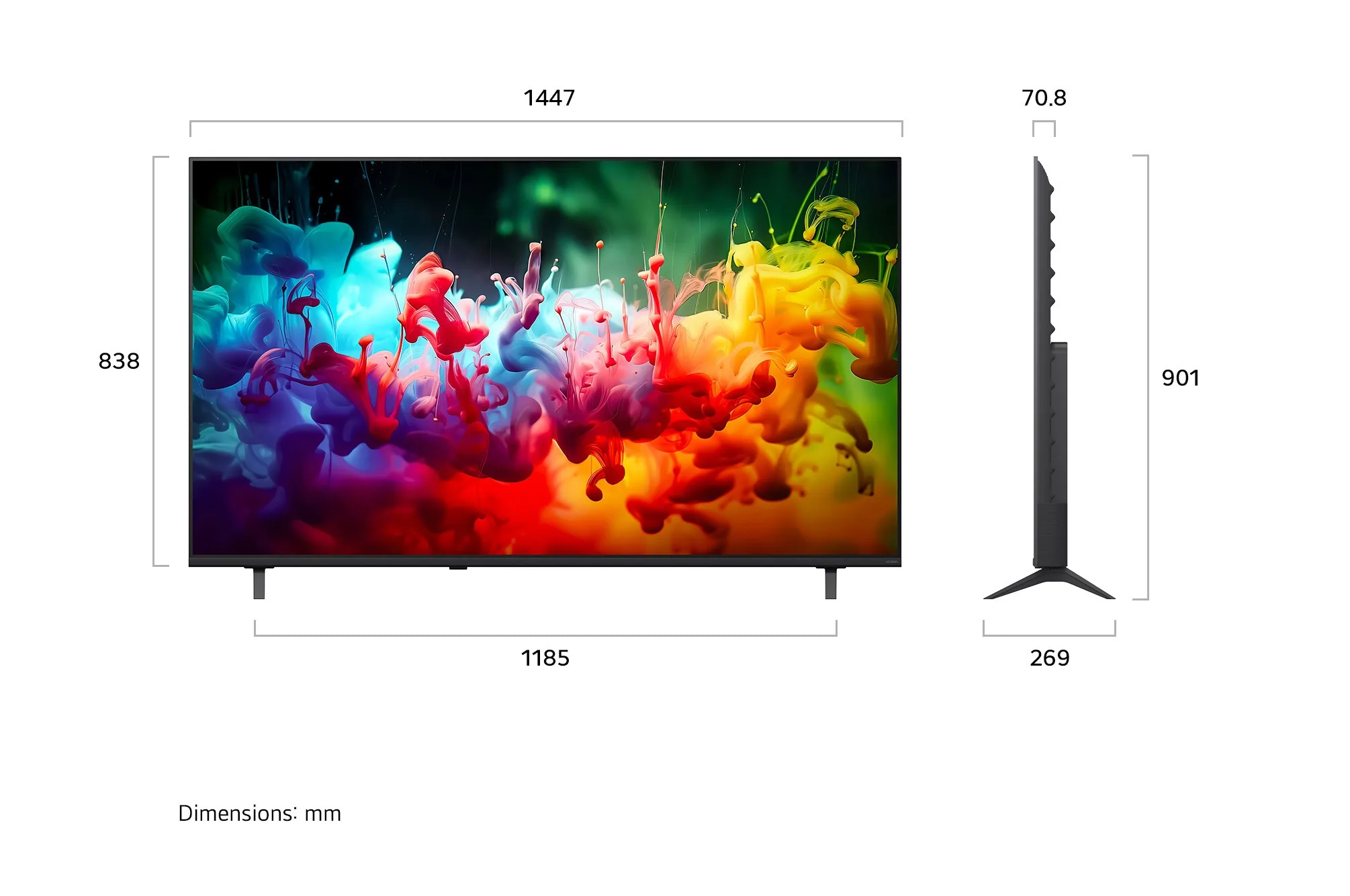 LG 65QNED70BSA 65" 4K Smart TV รูป 2