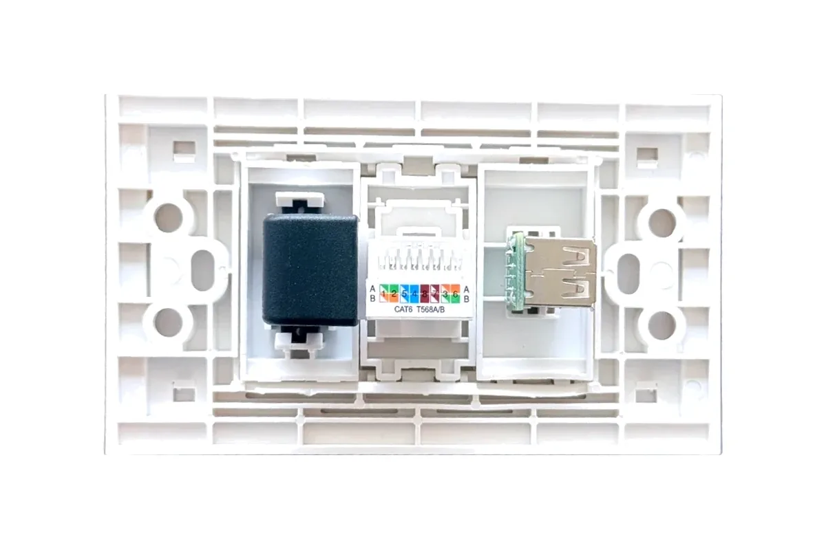 Thai-Conference LT-HM-LN-USB เต้ารับสัญญาณติดผนัง HDMI+LAN+USB รูป 2