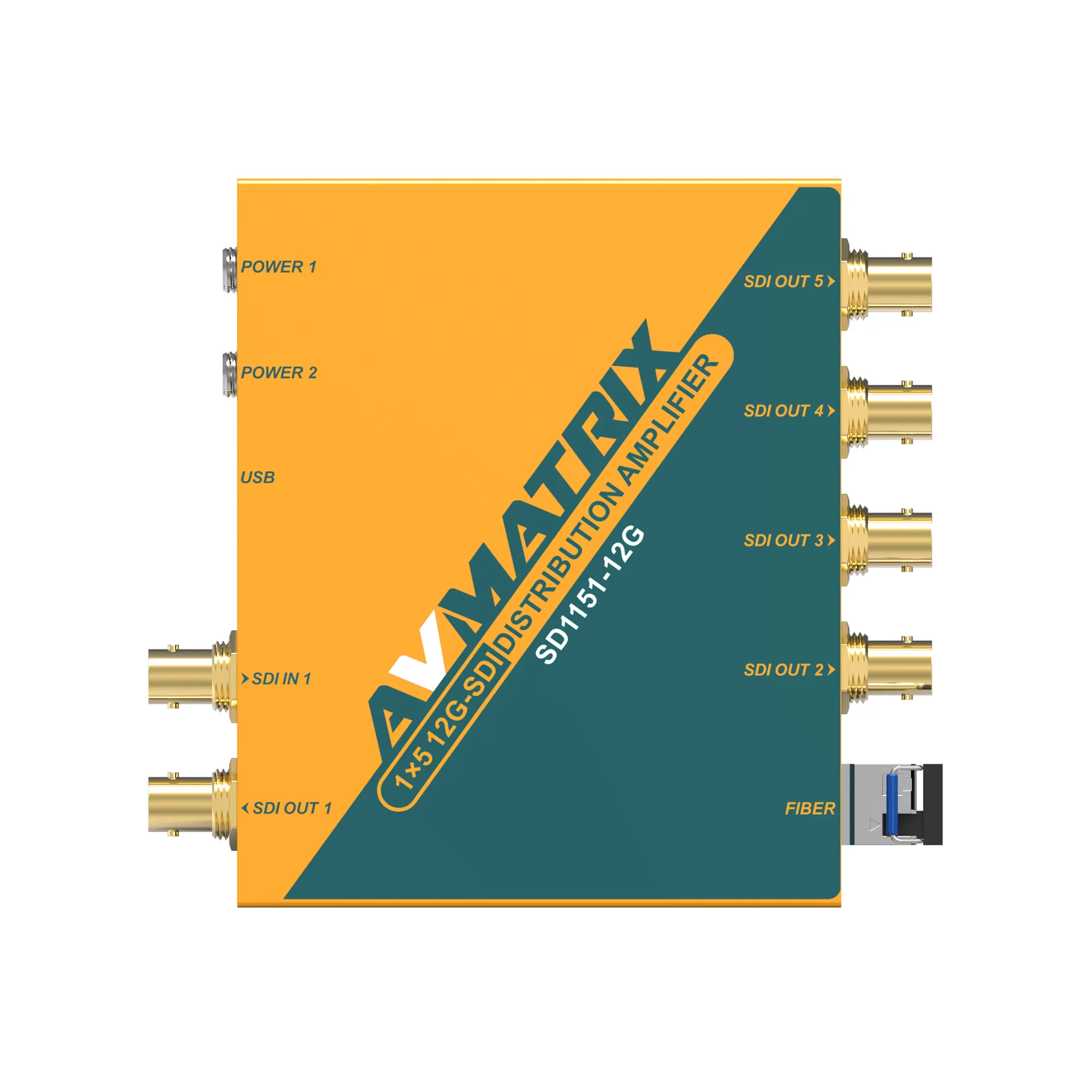 AVMATRIX SD1151-12G, 12G-SDI 1x5 Reclocking Distribution Amplifier, sdi reclocking, sdi distribution, sdi amplifier, รูป 2